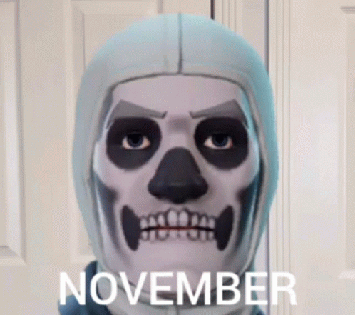 Halloween Skull Costume GIF