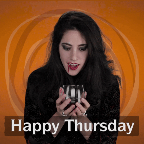 Halloween Vampire For Thirsty Thursday GIF