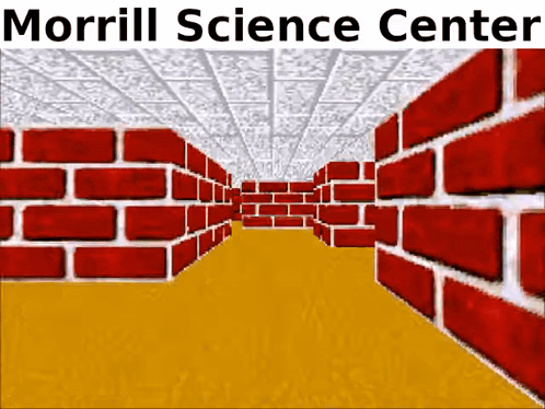 Hallway With Brick Walls Morrill Science Center GIF