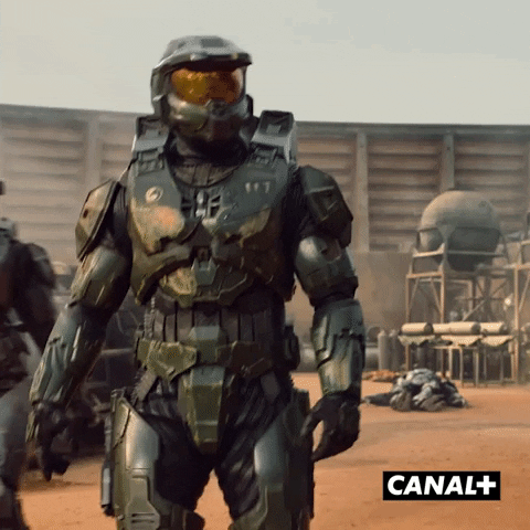 Halo 4 Game Master Chief Walking GIF