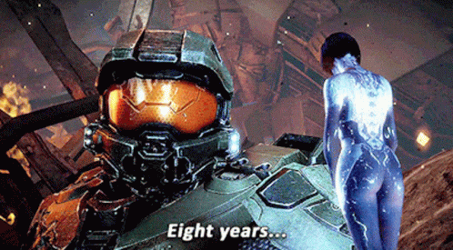 Halo 4 Master Chief Eight Years GIF
