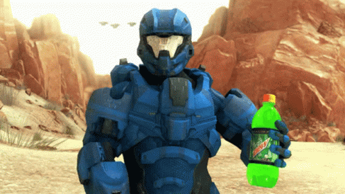Halo 4 Master Chief Mountain Dew GIF
