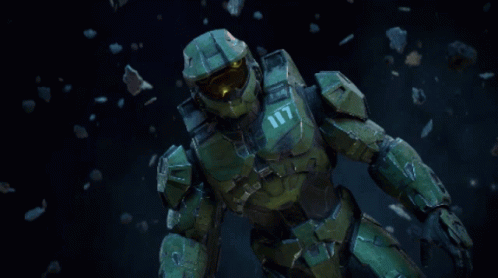 Halo 4 Master Chief Outer Space GIF