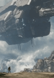 Halo 4 Master Chief Walking Mountain GIF