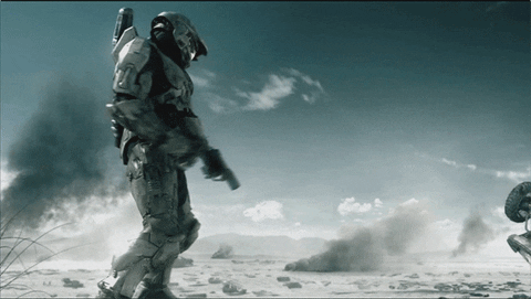 Halo 4 Video Game Snow Mode GIF