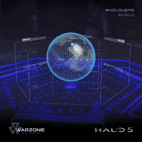 Halo 5 Guardians Globe In Cube GIF