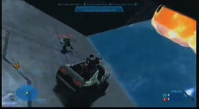 Halo Car Tumbled Down GIF