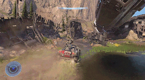 Halo Infinite Drifting Car GIF