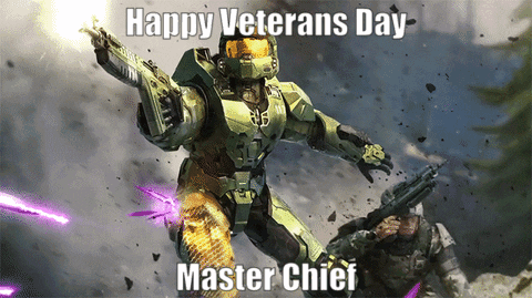 Halo Infinite Happy Veteran's Day GIF