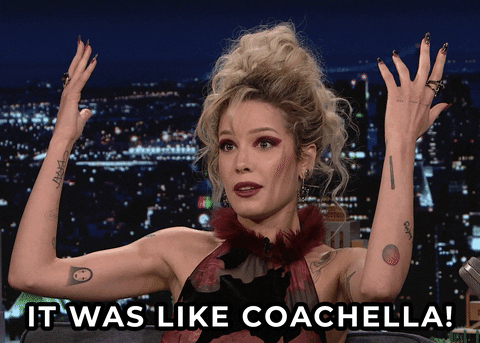 Halsey Was Like Coachella Reaction GIF