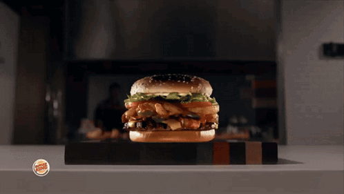 Hamburger on Table