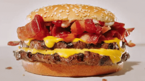 Hamburger with Bacon and Cheese