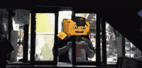 Hamburglar Stealing Order GIF