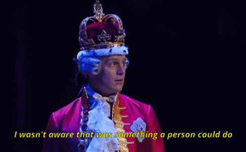 King George Hamilton Wasnt Aware GIF