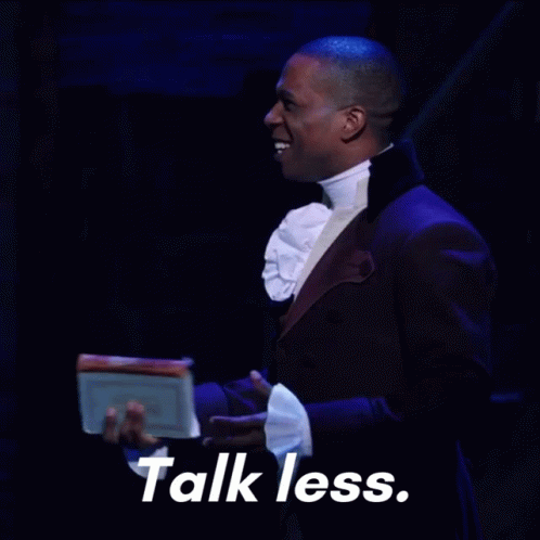 Aaron Burr Hamilton Talk Less Smile More GIF