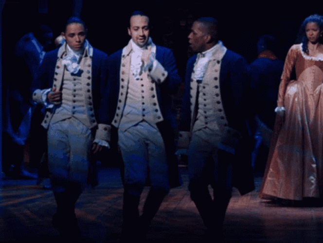 Hamilton Tiptoe Hey Hey Hey GIF