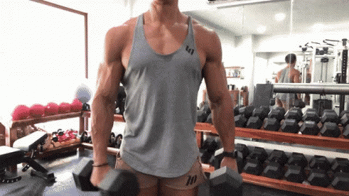 Big Man Hammer Curls GIF