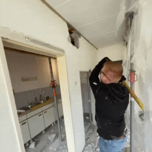 Strong Wall Hammer Time GIF