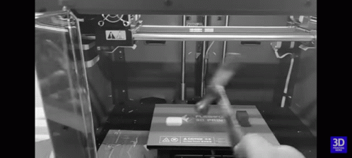 Hammering 3d Printing Machine GIF