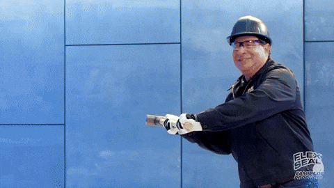Hammering Glass Breaking Into Small Pieces GIF
