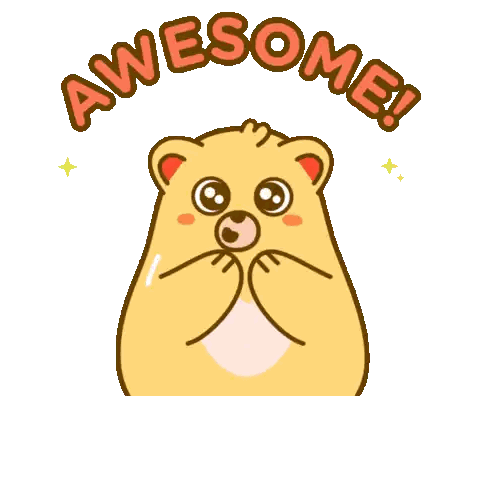 Hamster Awesome Sticker