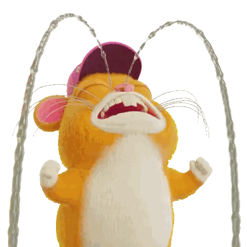 Hamster Crying with Water