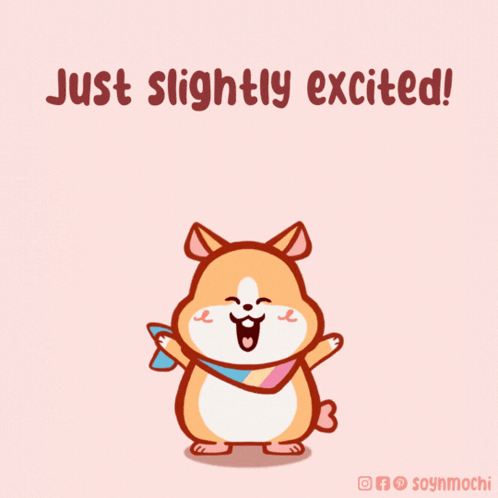 Hamster Just Slightly Excited