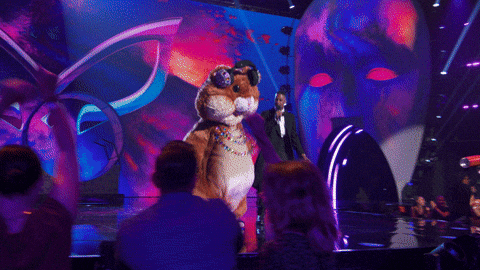Hamster Mascot Dance On Stage GIF