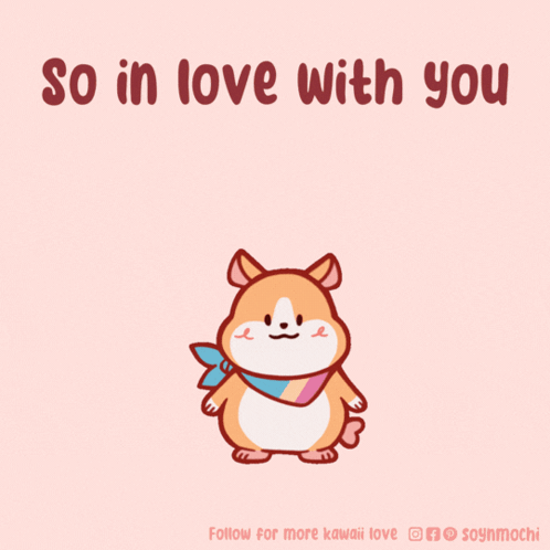 Hamster Saying So In Love With You GIF