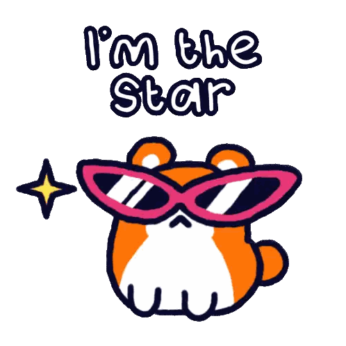 Hamster Wearing Pink Sunglasses I'm the Star