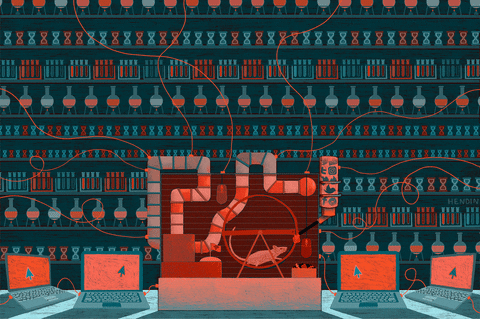 Hamster Wheel Tech Addiction Art GIF