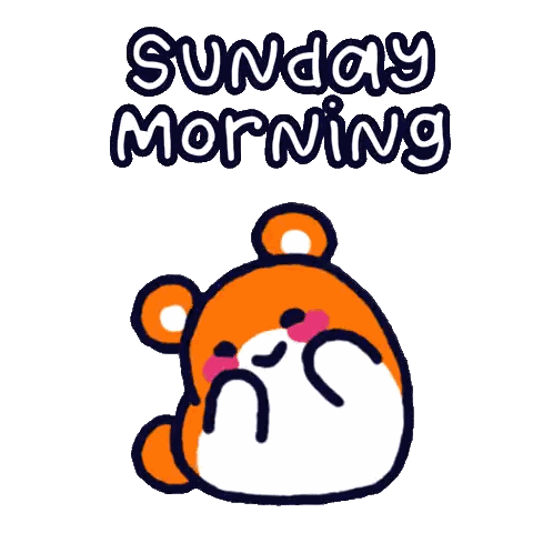 Hamster With Sunday Morning Text