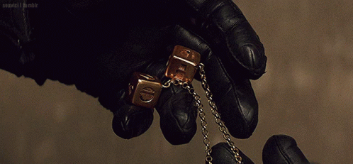 Iconic Han Solo Golden Dice GIF