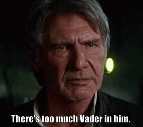 Han Solo There's Too Much Vader GIF