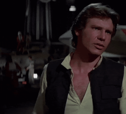 Han Solo Saying May the Force Be With You