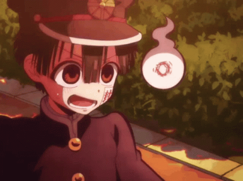 Hanako Kun Pointing Himself GIF