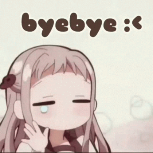 Hanako-kun Teary Eyes Bye Bye GIF
