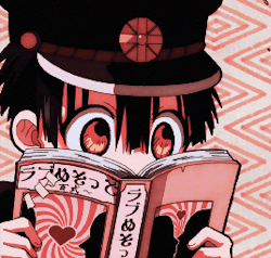 Hanako Reading Book GIF