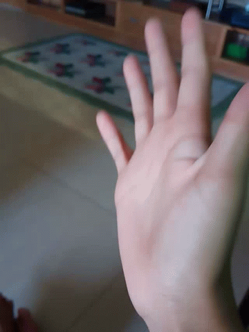 Smooth Pretty Hand Fluttering GIF