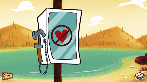 Hand Breaking Camp Lazlo Alarm GIF