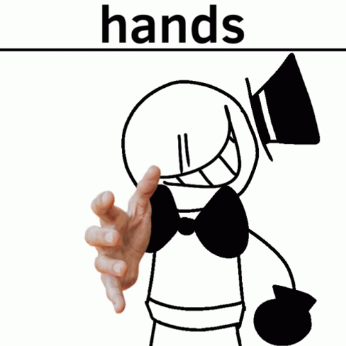 Hand Coming On Screen GIF