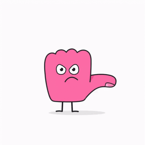 Hand Dislike Sign GIF