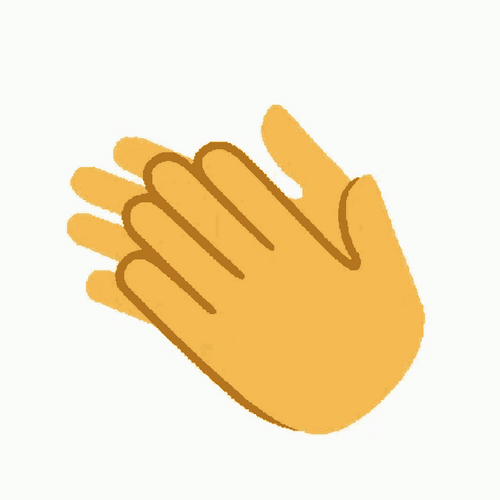 Hand Emoji Slow Clap GIF