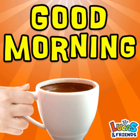 Hand Holding Coffee Cup Good Morning