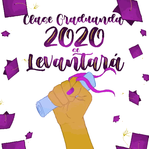 Hand Holding Diploma Clase Graduanda 2020