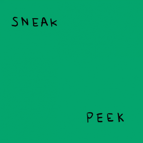 Hand Holding Eye Saying Sneak Peek