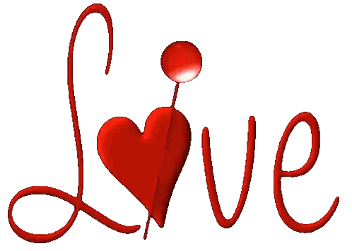 Hand Holding Flowers With Love Text