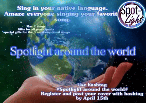 Hand Holding Globe Spotlight Around the World