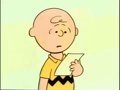 Hand Holding I Like You Charlie Brown Paper