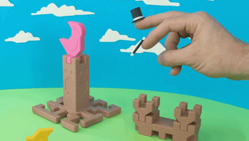 Hand Holding Lighter in Front of Unicorn Statue